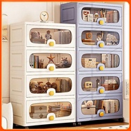 L50-60CM Flip Top Cabinet Children Toys Storage With Wheels Storage Cabinet For Clothes Home Plastic