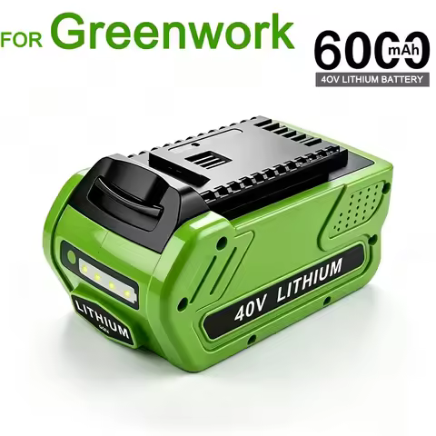 40V 18650 Li-ion Rechargeable Battery 40V 6000mAh for GreenWorks 29462 29472 29282 for G-MAX GMAX La