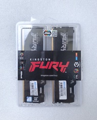 RAM (หน่วยความจำ) 32GB (16GBx2) DDR5 5600MHz KINGSTON FURY BEAST DDR5 (BLACK) มือสอง