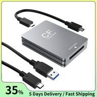 CFexpress Type B Card Reader USB3.2 Gen2 10Gbps CFexpress Reader Memory Card Adapter with USB C to U