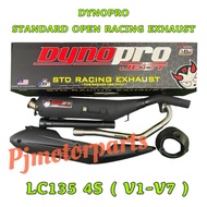 LC135 4S V1-V7 ( 100% ORIGINAL DYNOPRO ) 28MM 32MM CUTTING STANDARD OPEN RACING EXHAUST PIPE (PENDEK