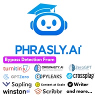 PHRASLY AI Transform AI-generated content into 100% human text boost efficiency, and bypass AI detec