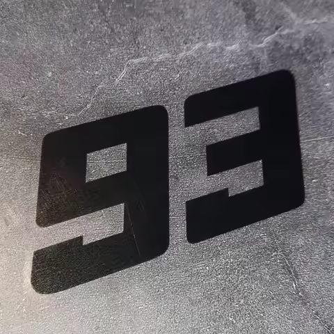 1pcs Racing Driver93 Motorcycle New Stickers Sunscreen Cool Decals for YAMAHA Tmax Honda HRC CBR Suz