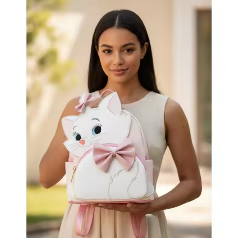 Aristocats Marie Cat Mini Backpack and Wallet Christmas The Marie Cat Cosplay Backpack Double Should