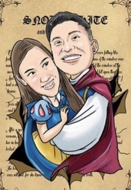 New Couple Caricature