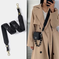 Suitable for Dior Lipstick Bag Shoulder Strap Accessories Black Leather Bag Strap Crossbody Strap Replacement Wide Shoulder Strap Shoulder Bag Strap