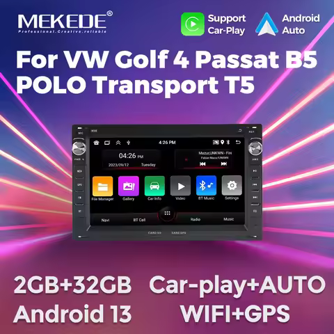 MEKEDE 7inch Carplay Car radio For VW Passat B5 MK4 MK5 Golf 4 Polo Bora Jetta T5 2 Din GPS Navigati