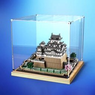 木制底防塵罩適用樂高21060建築姬路城模型透明手辦亞克力展示盒