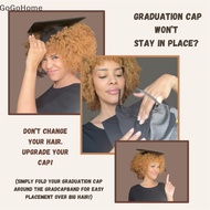 GOG  Graduation Cap  Adjustable Graduation Hat Holder Bachelor's Hat Fixed Hair Hoop Cap Accessories GO