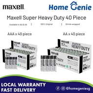 Maxell Super Heavy Duty Zinc AA/ AAA Battery (40 pcs per box) Leak Protection, Long Lasting - R6P 4P