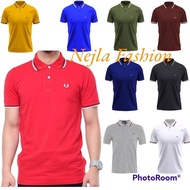 🇲🇾 DESINCE Men Polo Shirt Striped Collar Casual T-Shirt Tee Shirt Top
