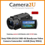 Sony FDR-AX43A UHD 4K Handycam Video Camera Camcorder +64GB (Sony MSIA)