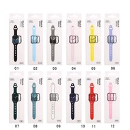 Apple Watch Series 7mm 41Mm 45Mm Strap+Tempered Glass Case Sport