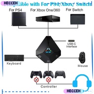HECCEH Keyboard Adapter Games Game Console for PS4/PS3 USB Connection for  Switch
