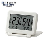 日本麗聲-LCD 溫濕度計鬧鐘 折疊式設計 9YYA67RH08 高精度電子顯示鐘 貪睡 日曆 時間 方便收納