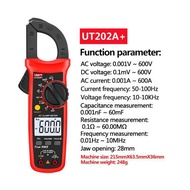 Uni-t UT202A+ แคลมป์มิเตอร์ดิจิทัล  AC สําหรับวัดแอมมิเตอร์ โวลต์มิเตอร์ โอห์มMini Digital Clamp Meter