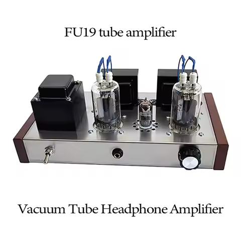 Fu19 vacuum tube headphone amplifier 4W*2 class a HiFi home headphone power amplifier for Sennheiser