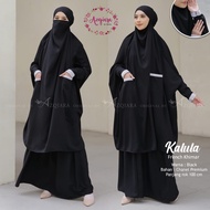 Terbaru Setelan Gamis Cadar Bandana Kalula French Khimar Busui Ori