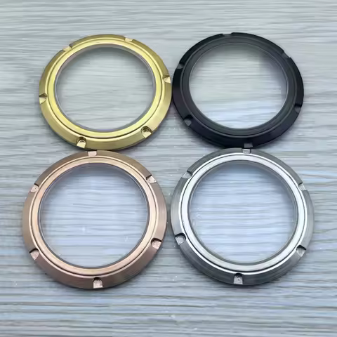 Mod Transparent Glass Watch Cases Back Cover Fit Seiko Turtle 6105 Tuna SKX007 Samurai NH35 NH36 Mov