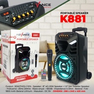 Advance Speaker Portable Bluetooth K881