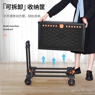 With T9J5 Trolley Cart Take Express Camping Storage Box Luggage Storage Box Trailer Trolley Stall Sh