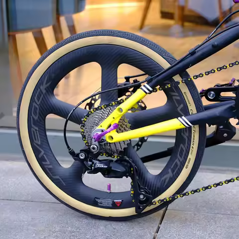 SILVEROCK WD5 Five Spoke Carbon Wheels 16inch 1 3/8" 349 Centerlock Disc Brake for FNHON GUST K9 K3P