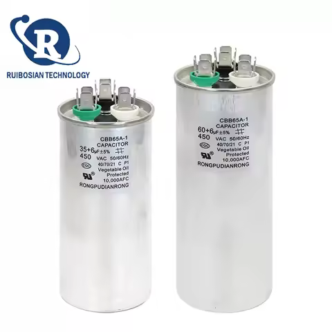 CBB65A-1 LG1P 1.5P air conditioning capacitor 25+1.5UF 25+2UF 30+3UF 35+2.5UF air conditioning compr