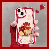 3D Cute Lucky Gold Coin Pocket Case For Samsung Galaxy S20 Ultra Plus M16 J7 Prime A51 A71 4G A12 A2