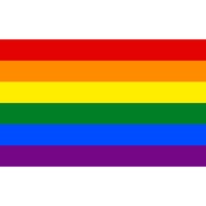 Set of 100 LGBT flag stickers, LGBT flag stickers