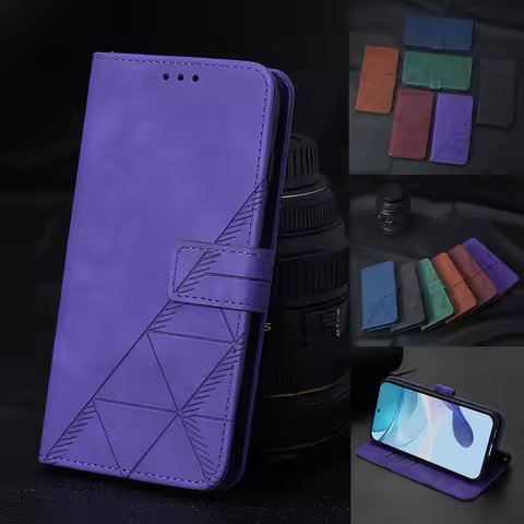 Leather Wallet Case For OPPO A5 A5X A3 A3X Reno 14 F 14F A5 A18 A38 A40 A60 A79 A80 K13 Turbo Pro Fi