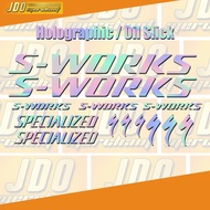 Sworks Oil Slick bike Vinyl Stickers