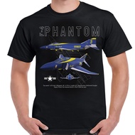 New Hot Selling Funny Fashion Retro Style F-4 Phantom Blue Angels T-Shirt