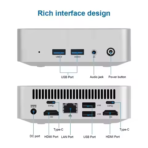 SZBOX W6 N3700 N3710 N3160 Mini PC Intel Pentium 4C4T DDR3 M.2 SATA WiFi5 BT4.2 Dual HDMI Gigabit Of
