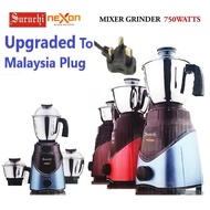 Suruchi Blender 750 Watts Nexon /ONYX 750 Watts Mixer Grinder With Malaysia Plug /3 Jars /Suruchi Bl