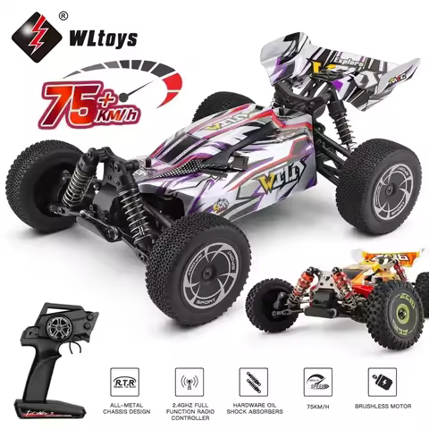 WLtoys 144016 Fast RC Cars 35KM/H OR 75KM/H 1/14 off Road 4WD Drift Toys,2.4G Remote Control Monster