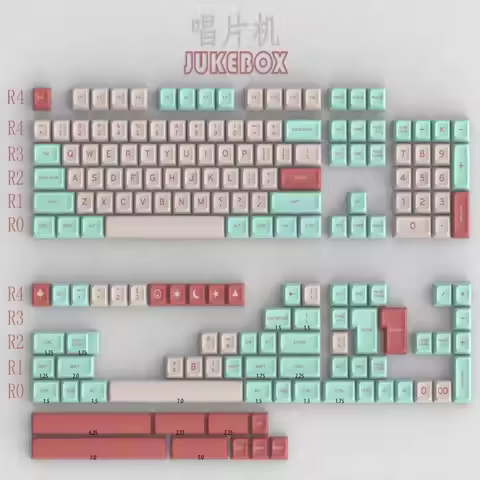 173 Keys MT3 JUKEBOX theme Keycap PBT SA Profile Key Cap for MX Switche Custom Mechanical Gaming Key
