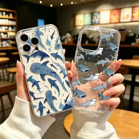 Ocean Shark Whale Print Case For OPPO A2 A3 A5 A6 PRO A6X A3X A5X A60 A18 A38 A79 Realme C71 C75 C65
