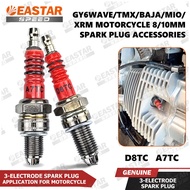 3-Electrode Plug A7TC D8EA High Electrode Spark Plug for Motorcycle 8/10mm Spark Plug Accessories