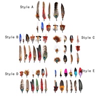 [trdfdv] 10 Pieces Hat Feathers Decorative Accessories Mixed Color Feather Adornment Suitable for DI