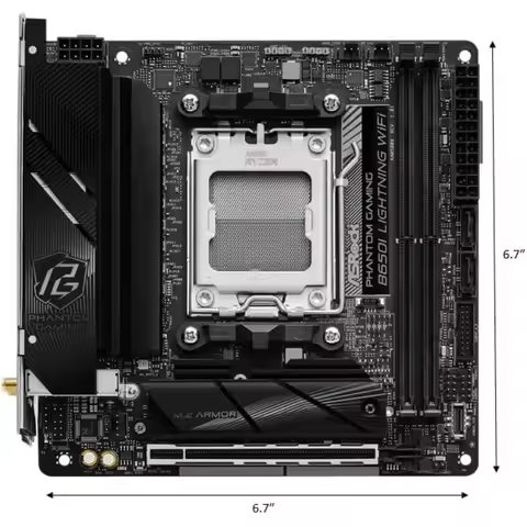 POPULAR.B650I WiFi 6E Socket AM5 9000/8000/7000 Series B650 DDR5 7200+ (OC) MHz 128GB SATA3 6.0 Gb/s