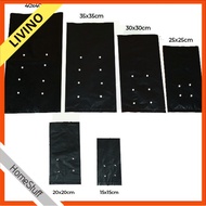 Polybag 1 40x40 35x35 50x50 45x45 POLYBAG Small Plant Thick Medium Pot Plastic Flower LIVINO