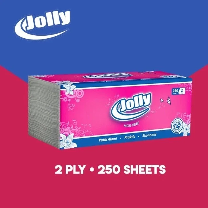 TISSUE JOLLY 250 SHEET FACIAL TISSUE