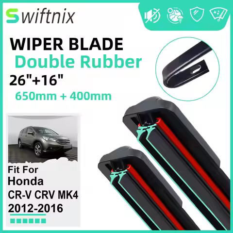 Double Rubber Car Wiper Blades for Honda CR-V CRV MK4 2012-2016 Front Windscreen Windshield Rubber C