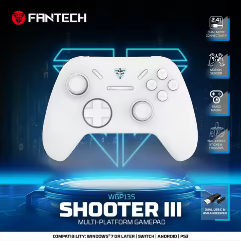 FANTECH WGP13S 2.4G Wireless Gamepad With Hall Effect Polling Rate 1000HZ Joystick Gaming Controller