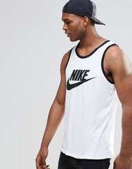 紐約站Nike Ace Swoosh Logo Tank 背心 白黑 勾勾 吊嘎【779234-100】