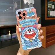 เคสโทรศัพท์สำหรับ Samsung Galaxy A04 A04E A14 A34 A54 A03 A33 A53 A73 A12 A52S 5G A32 A31 A51 A71 A52 A72 4G Hello Doraemon ฝาครอบป้องกันขอบสี่เหลี่ยม Len เต็มรูปแบบ