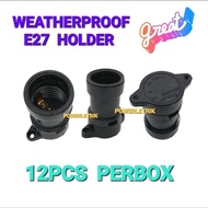 *HIGH QUALITY* 【12pcs 】E27 WEDGE HOLDER / WATERPROOF BULB HOLDER/SCREW TYPE LAMP HOLDER /E27 OUTDOOR