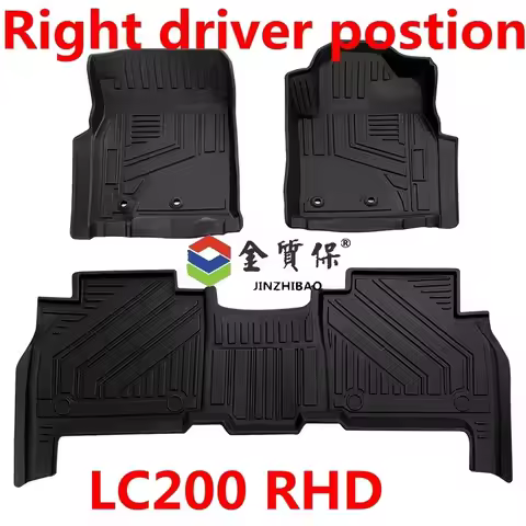 Use for Toyota Land Cruiser LC200 car carpet LC200 car floor foot mats Full Set Fit For LC200 waterp