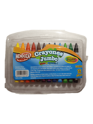 Lápices de Crayolas Jumbo 12 pza. Estuche Crayones Color y Diversión