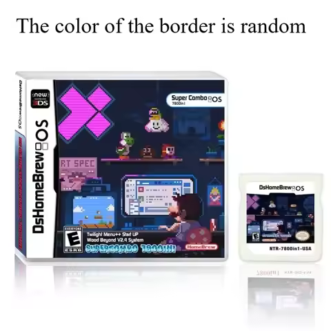 Super popular USA 3DS NDS Game Card 7800 in 1 Combined Card for 2DS 3DS XL with 64IN1 208 500 NES US